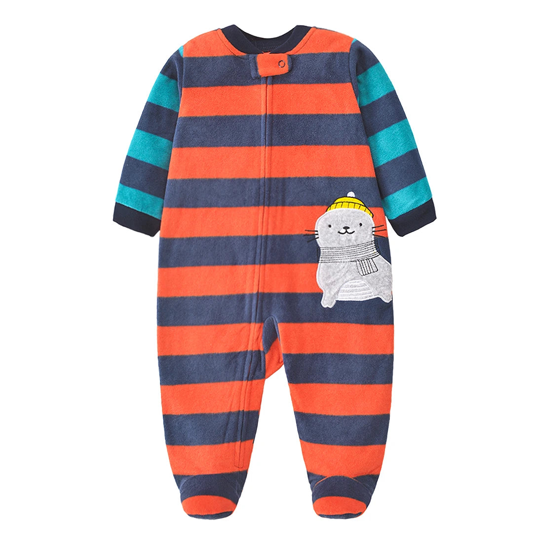 2026 Unisex Baby Fleece Romper – Warm Winter Jumpsuit for Newborn Boys & Girls, Soft Infant Clothing for Babies & Toddlers