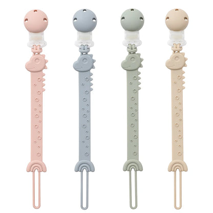 Clip de Chupete de Silicona sin BPA – Sujetachupetes de Una Sola Pieza para Bebés Niños y Niñas de 3+ Meses, Accesorio Seguro para Bebés