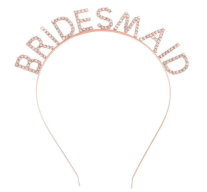 BRIDE Crystal Headband – Bridal Hair Accessory for Weddings, Bachelorette Parties & Bridesmaids