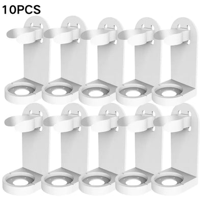 Soporte de Cepillo de Dientes Eléctrico Montado en la Pared – Estante de Plástico para Cepillos de Dientes de Baño, Organizador de Almacenamiento para Maquinillas de Afeitar, Accesorio de Baño que Ahorra Espacio para la Organización del Hogar y la Ducha