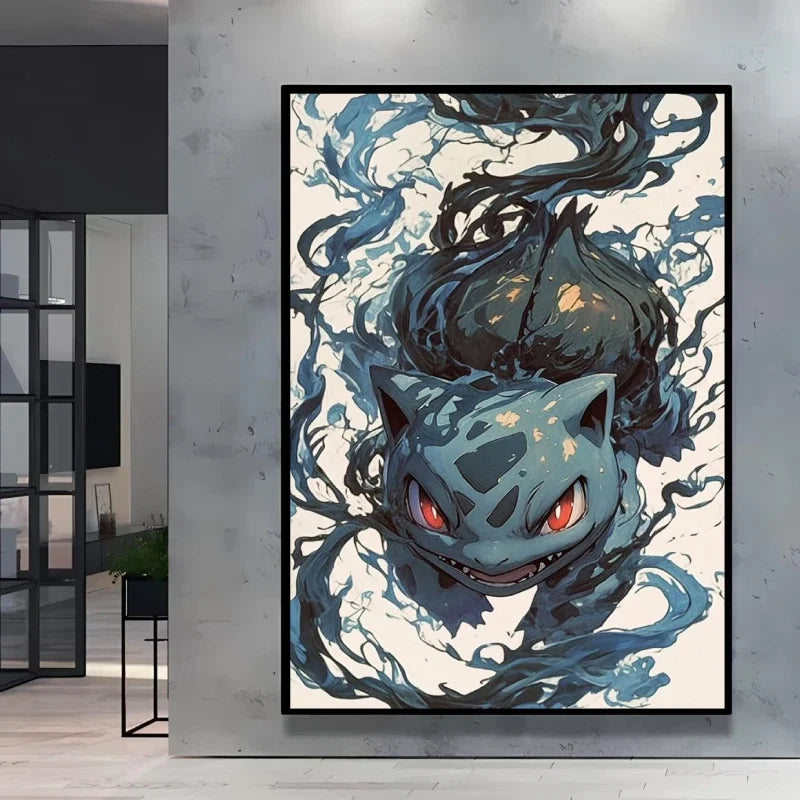Pokémon Umbreon Canvas Wall Art – Stylish High Quality Decorative Painting for Home (Multiple Sizes)