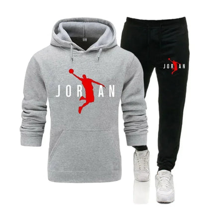 Ensemble de survêtement 2 pièces pour homme – Sweat à capuche et pantalon de jogging, tenue de sport décontractée, mode automne-hiver, tailles S-3XL