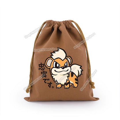 Pokémon Drawstring Storage Bags – Pikachu, Squirtle, Charmander & Charizard Party Gift Pouch