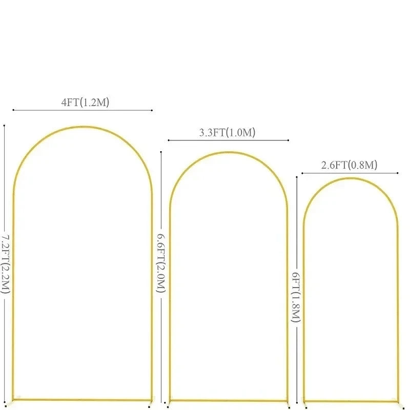 Soporte de arco dorado para bodas – Marco de arco de globos para bodas, fiestas y decoración de eventos