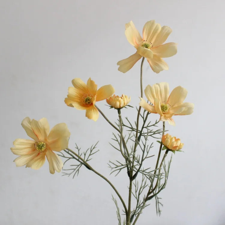 1 Gerbe de 60cm de Fleurs Artificielles Camomille Marguerite – Fausse Fleur en Soie Blanche pour Décoration de Mariage, Décoration de Table, Arrangements de Fête & Bouquets DIY