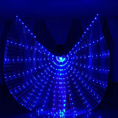 LED Light-Up Butterfly Fairy Wings – Luminous Costume Wings for Dance, Parties, Cosplay & Stage Performances