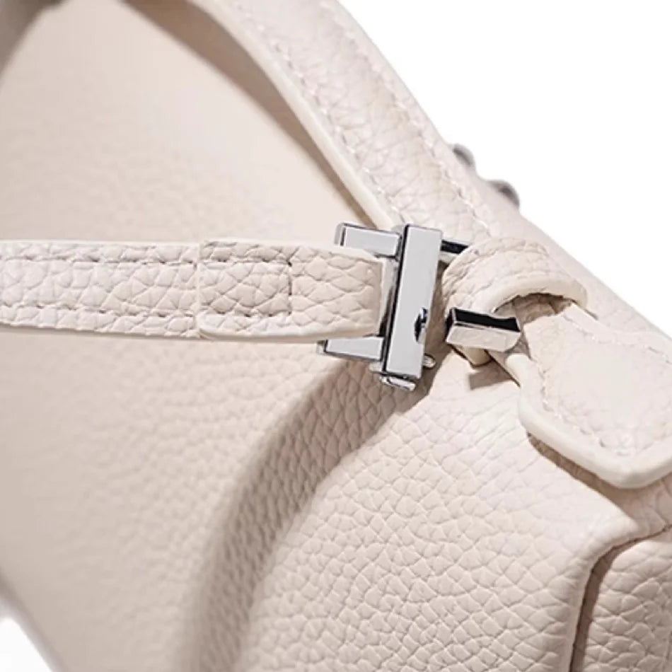 Sac à bandoulière en cuir grain de litchi de qualité supérieure pour femmes – Sac à main bento minimaliste tendance, Mini sac à bandoulière exquis avec poignée supérieure pour une tenue quotidienne élégante, des sorties décontractées et un style chic
