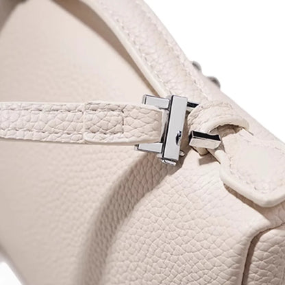 Sac à bandoulière en cuir grain de litchi de qualité supérieure pour femmes – Sac à main bento minimaliste tendance, Mini sac à bandoulière exquis avec poignée supérieure pour une tenue quotidienne élégante, des sorties décontractées et un style chic