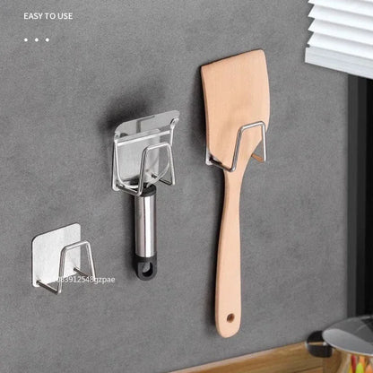 Soporte de esponja para fregadero de acero inoxidable – Estante de secado autoadhesivo para desagüe de cocina, organizador de almacenamiento de esponjas montado en la pared con ganchos para fregadero, accesorios para lavavajillas y organización de cocina