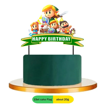 The Legend of Zelda Party Decorations Set – Disposable Tableware Birthday Party Supplies for Kids, Boys, Baby Shower & Gift Toys