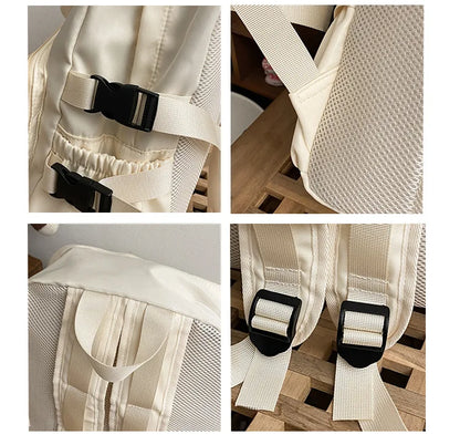 Mochila Ita Kawaii Estilo Collage – Mochila Escolar Transparente con Bolsillo en Forma de Corazón para Adolescentes, Mochila de Moda Japonesa JK, Mochila para Laptop para Mujeres, Bolso de Hombro para Estudiantes Estilo Harajuku 2024