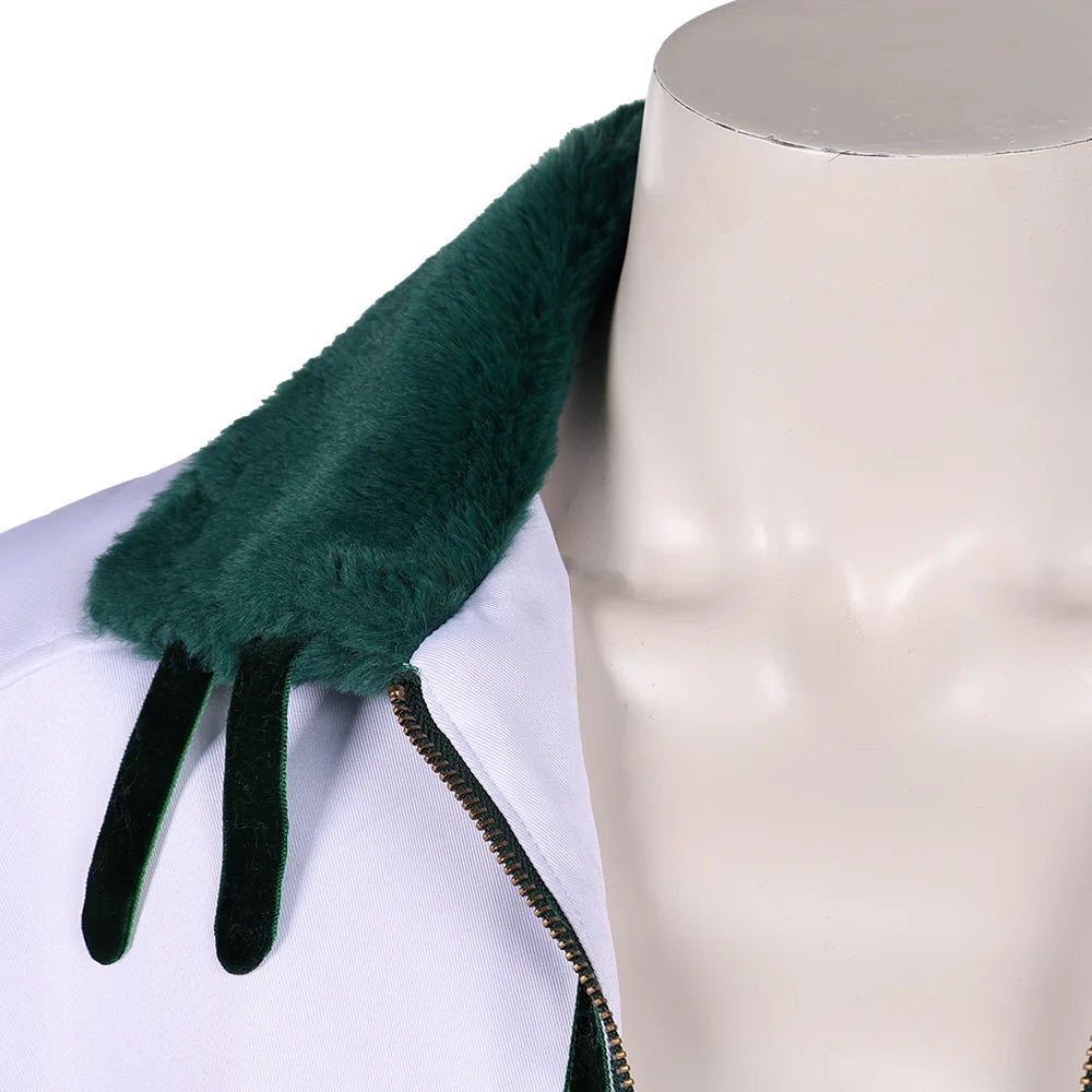 One Piece Smoker Inspired Marine Captain Cosplay Costume – Coat Jacket Outfit for Halloween, Carnival & Party Roleplay