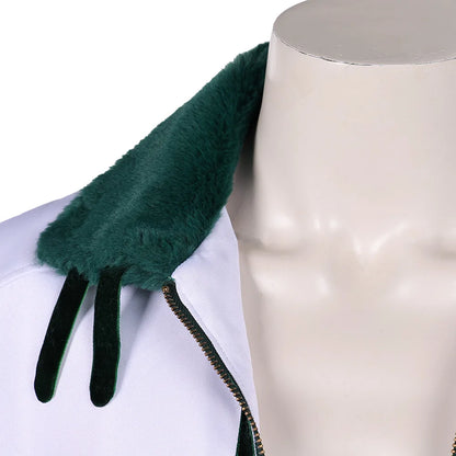 One Piece Smoker Inspired Marine Captain Cosplay Costume – Coat Jacket Outfit for Halloween, Carnival & Party Roleplay