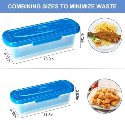 Fish Breading Shaker Bowl – Batter Coating Tray with Lid for Chicken Wings, Fish, Vegetables & Frying
