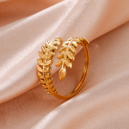 Bague Skyrim en acier inoxydable cœur géométrique pour femme, réglable, ouverte, pour fête, esthétique