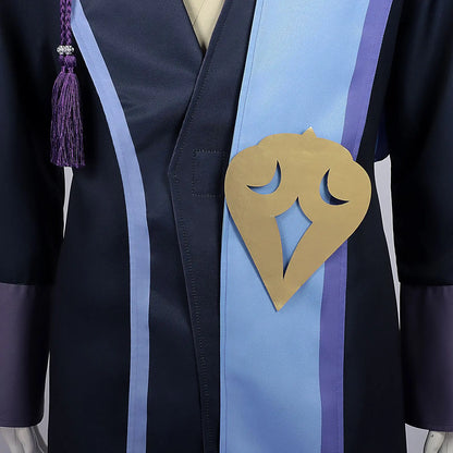 Cosmic Princess Kaguya Inspired Cosplay Costume – Cyberpunk Priest Uniform Full Set for Men Halloween, Carnival & Party Roleplay