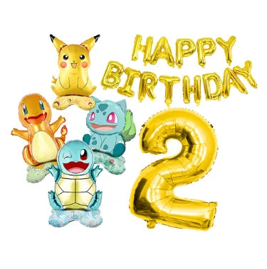 Pokémon Pikachu Birthday Party Decorations Tableware Set – Paper Cups, Plates, Tablecloth, Straws, Banner & Napkins for Kids Party Supplies