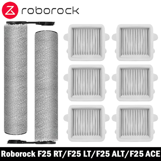 Kit de cepillo giratorio y filtro HEPA de repuesto para aspiradora en seco/húmedo Roborock F25 RT, F25 LT, F25 ALT y F25 ACE