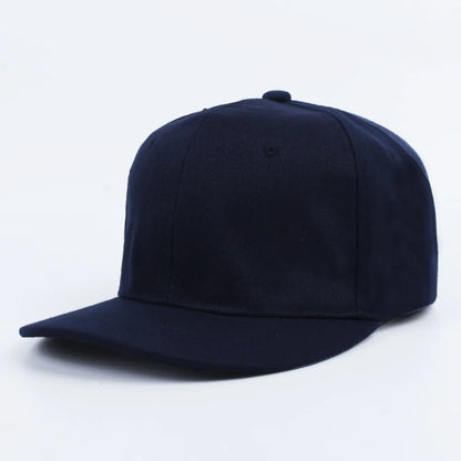 Classic Plain Snapback Baseball Cap – Adjustable Unisex Flat Brim Hat for Casual, Streetwear & Outdoor Wear