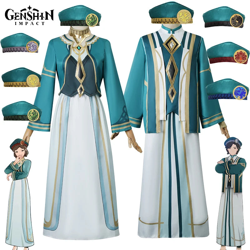 Genshin Impact Akademiya Cosplay Uniform – Sumeru Library Costume (Men & Women)