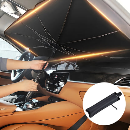 Pare-soleil pliable pour pare-brise de voiture – Pare-soleil avant anti-UV pour intérieur de véhicule
