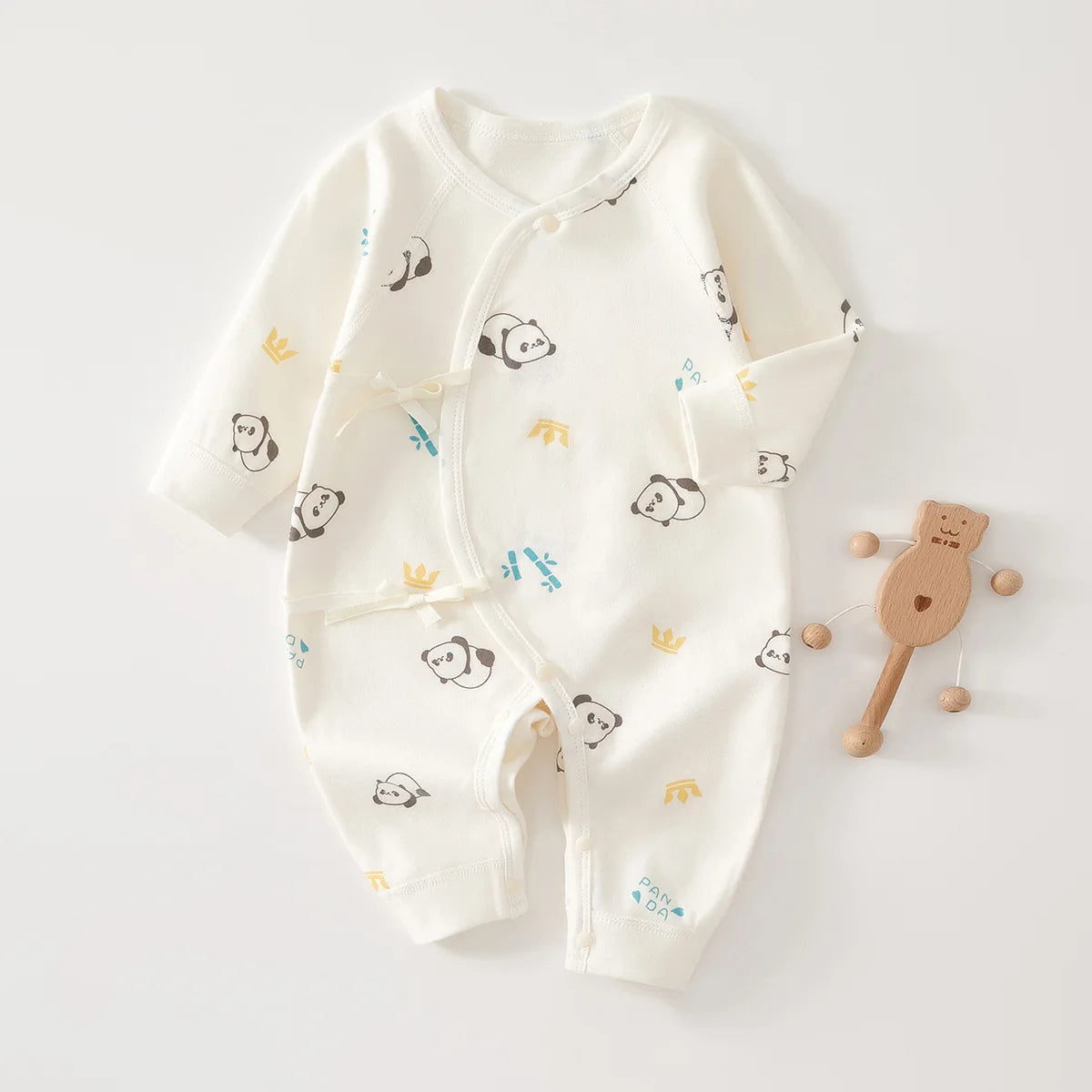 AYNIGIELL Mono de bebé recién nacido – Pelele suave de cuatro estaciones para bebés y niñas (0-6 meses)