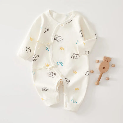 AYNIGIELL Mono de bebé recién nacido – Pelele suave de cuatro estaciones para bebés y niñas (0-6 meses)