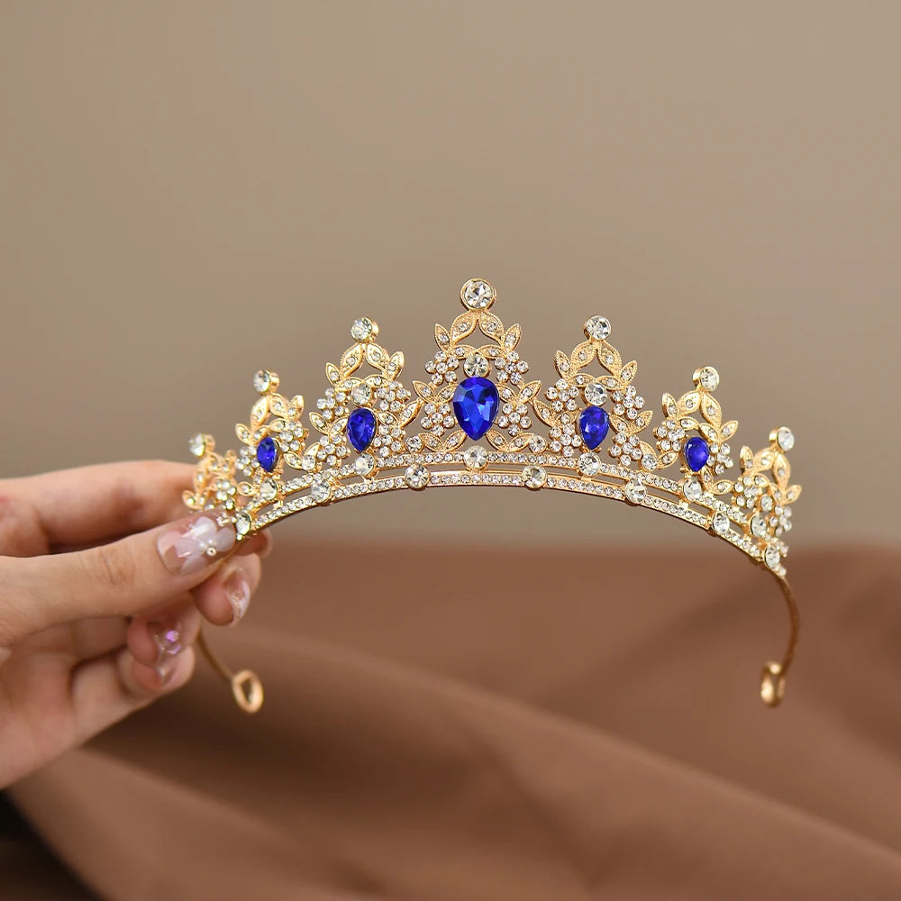 Princess Crystal Tiara Crown for Girls – Elegant Birthday, Dance & Party Hair Accessory