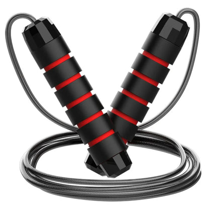Comba de acero ajustable – Cuerda para saltar sin enredos para fitness, entrenamiento cardiovascular, entrenamientos en casa y equipo deportivo