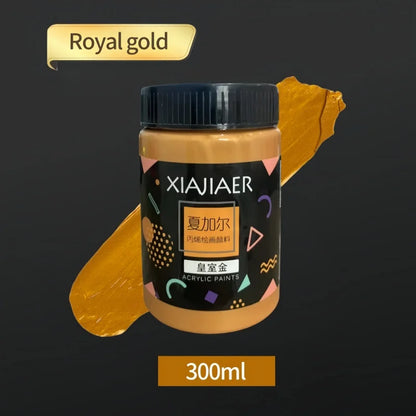 Metallic Acrylic Paint Pigment – Gold, Silver & Bronze Pearlescent (100ml / 300ml) for Painting & Art Projects
