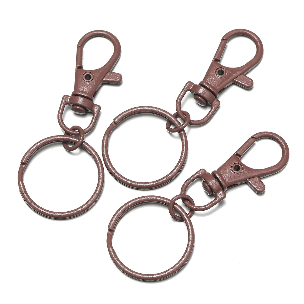 5–10 Piece Multicolor Keyring Lobster Clasp Hooks with Adjustable Buckles – DIY Keychain, Bag Charm, Doll & Jewelry Making Accessories