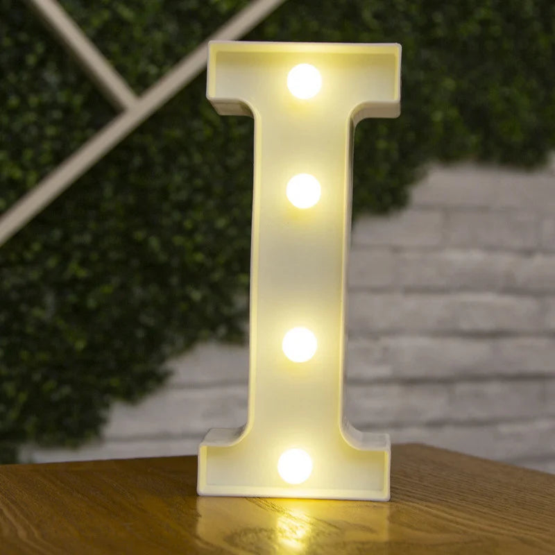 Alphabet & Number LED Night Lights – Personalized Letter Lamps for Birthday Parties, Weddings, Bedrooms, Wall Decor & Home Decorations