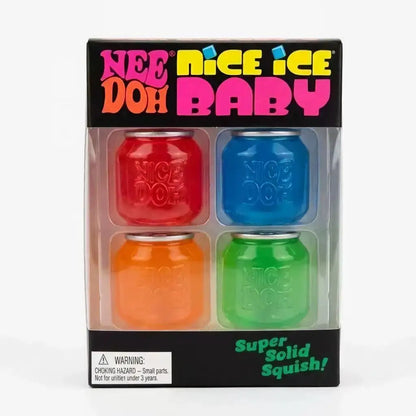 Schylling NeeDoh Nice Cube & Nice-Sicle Sensory Squishy – Soft Squeeze Stress Relief Fidget Toy for Focus, Relaxation & Everyday Play