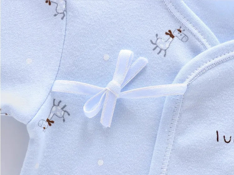 Conjunto de ropa de bebé de 7 piezas para recién nacido – Bonito conjunto de camiseta, pantalones y gorro de algodón con estampado de dibujos animados para bebés y niñas