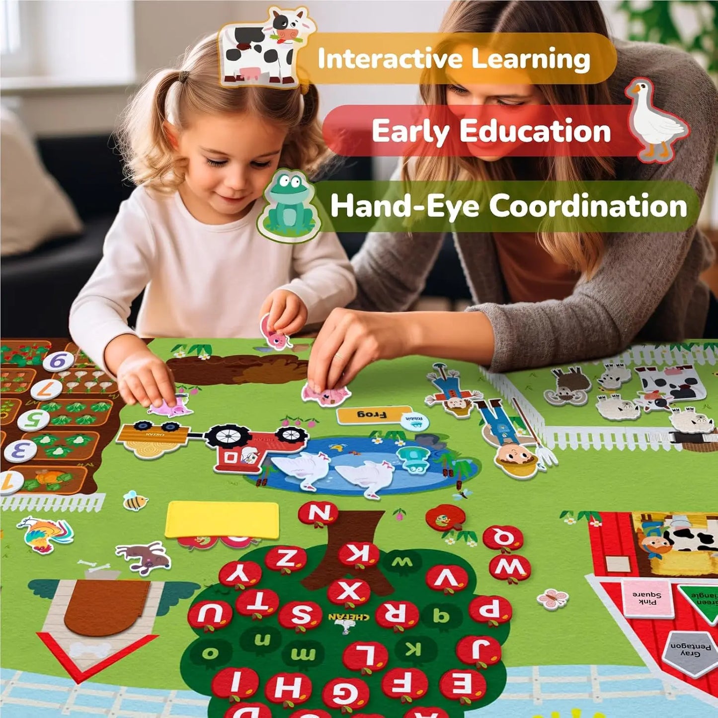 Montessori Solar System Felt Busy Board – Interactive Early Learning Storytelling Toy for Toddlers, Travel & Gifts