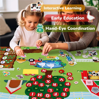 Montessori Solar System Felt Busy Board – Interactive Early Learning Storytelling Toy for Toddlers, Travel & Gifts
