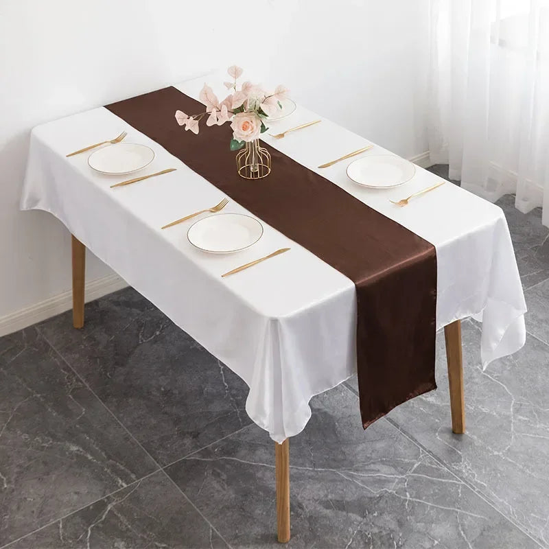 Luxury Satin Table Runner – Modern Elegant Pattern Table Decoration for Wedding, Birthday Party, Hotel, Banquet & Events