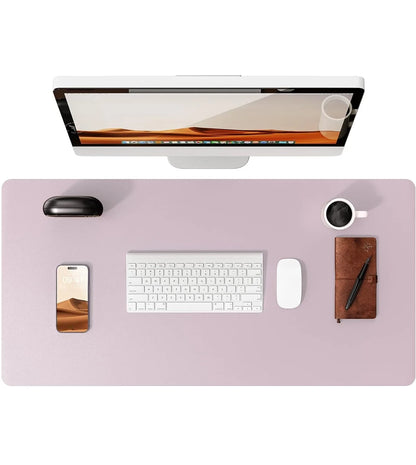 Alfombrilla de escritorio grande de cuero PU - Mouse Pad antideslizante y protector de escritorio para laptop, teclado, oficina y juegos