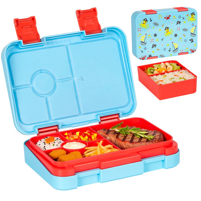 Fiambrera Bento para niños – Recipiente de comida portátil a prueba de fugas para la escuela, viajes y picnics, fiambrera para estudiantes apta para microondas para frutas, aperitivos y comidas