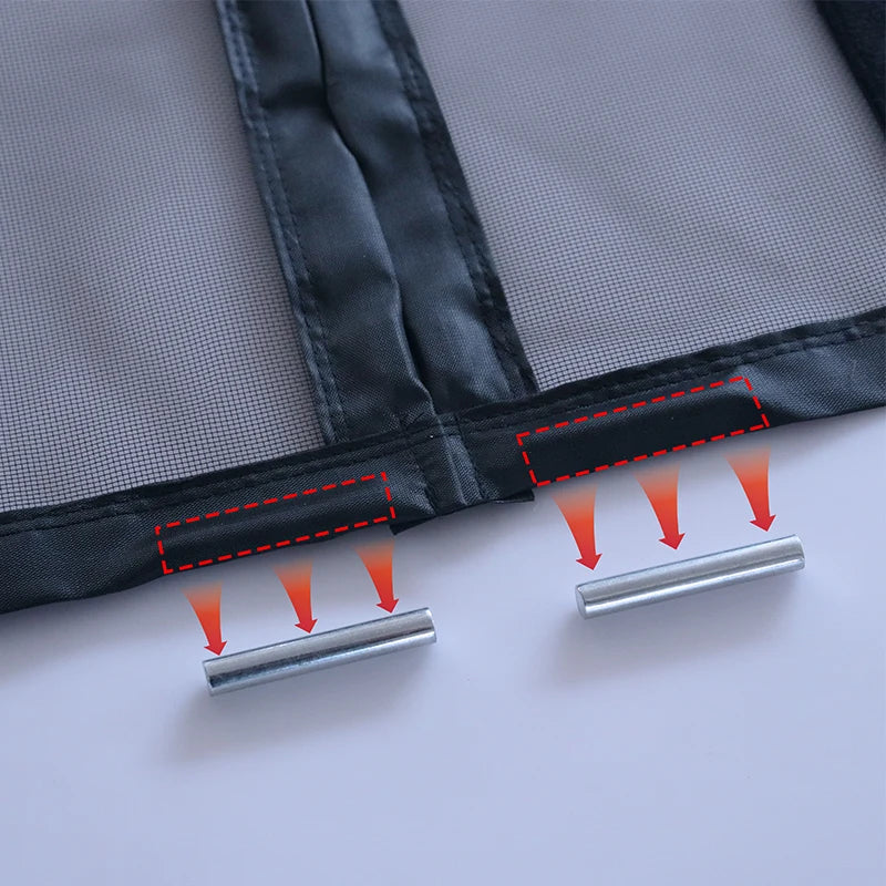 Magnetic Door Screen Mesh with Automatic Closure – Custom Size Mosquito & Insect Proof Door Curtain