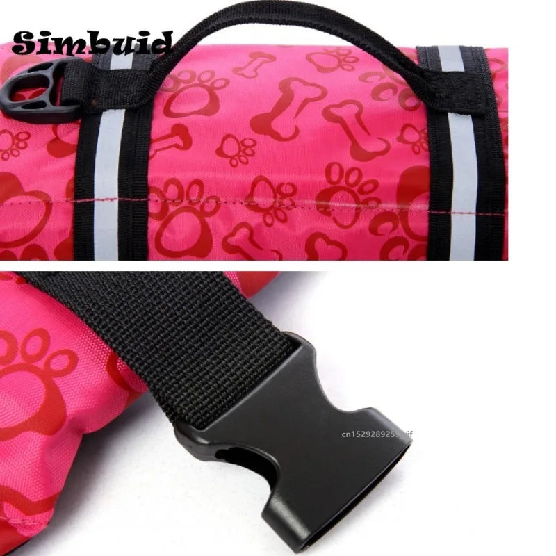 Gilet de sauvetage réfléchissant pour chien – Gilet de natation réglable pour animaux avec flottabilité améliorée pour la natation et le nautisme
