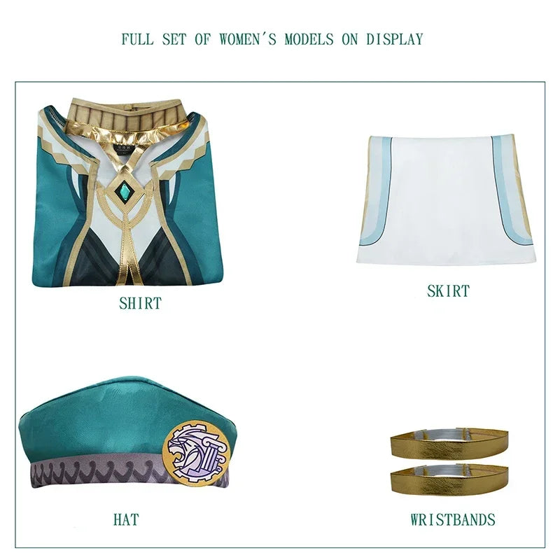 Genshin Impact Akademiya Cosplay Uniform – Sumeru Library Costume (Men & Women)