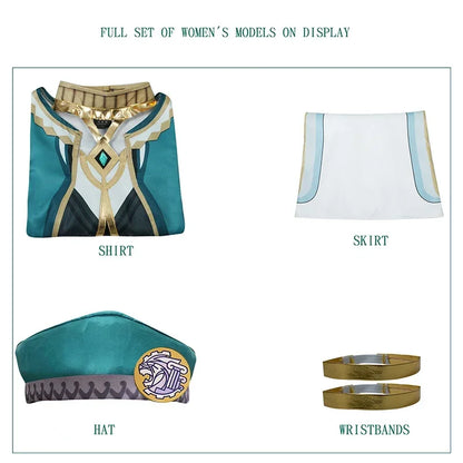 Genshin Impact Akademiya Cosplay Uniform – Sumeru Library Costume (Men & Women)