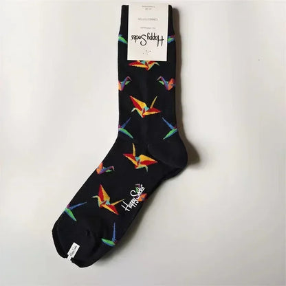 2025 Men’s Classic Crew Socks – Cotton Sports Socks for Comfortable Everyday & Athletic Wear, Sizes 41–46