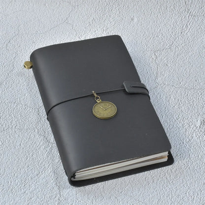 Genuine Leather Refillable Travel Journal – Handmade Retro Diary, Sketchbook & Notebook