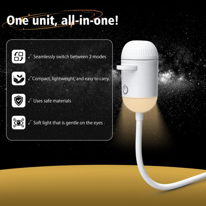 Lámpara proyector USB LED de cielo estrellado y galaxia – Luz nocturna de Saturno para coche, habitación y decoración de techo