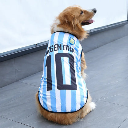Camiseta de fútbol para perros, transpirable, de verano, para deportes, para perros pequeños y gatos, ropa deportiva para cachorros