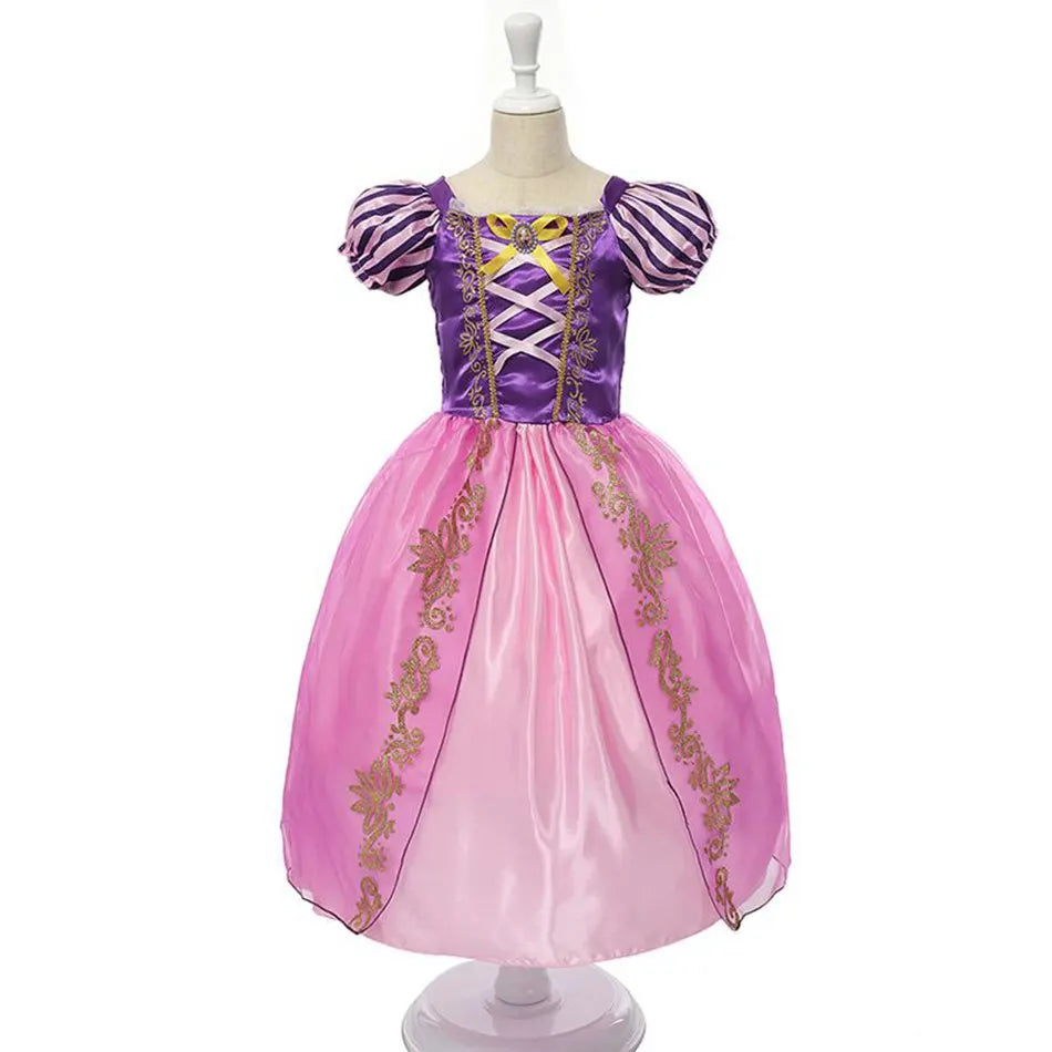 Vestido de disfraz de princesa para niña – Traje de fiesta de cuento de hadas para Halloween, carnaval y regalos de cumpleaños