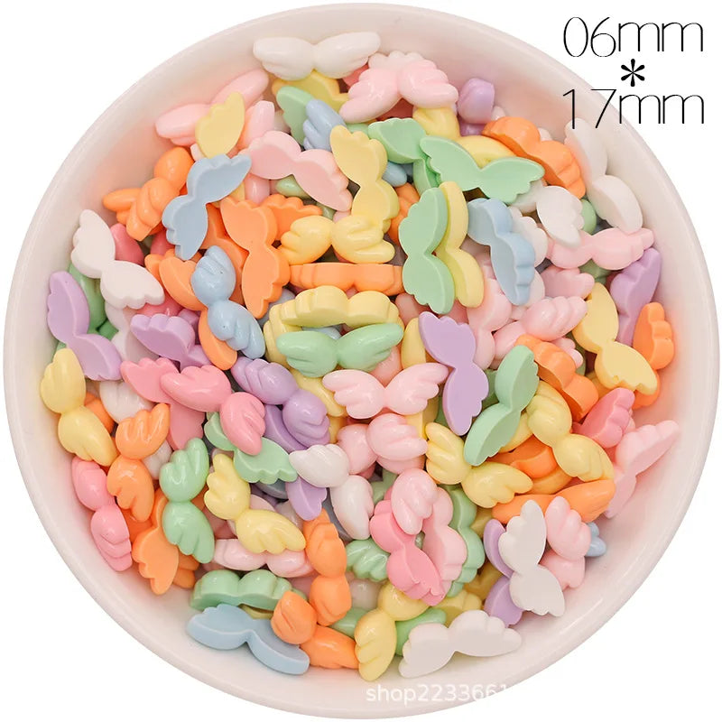 30/300pcs Mini Breloques en Résine Bonbon Fleur Amour – Mignons Accessoires de Bricolage pour Nail Art, Barrettes à Cheveux, Scrapbooking, Bijoux Faits Main et Projets Créatifs pour Enfants
