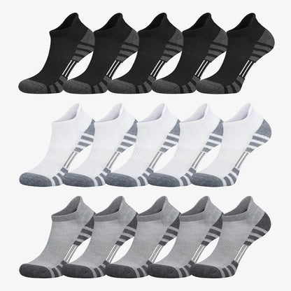 Athletic Ankle Running Socks – Breathable Cushioned Low Cut Sports Socks for Men & Women (1–5 Pairs)